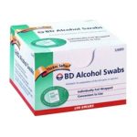 Alcohol swabs caja con 100