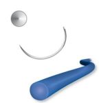 Sutura Atramat Polipropileno 1-0 Aguja 1/2 Ahusada 75 cm Convencional