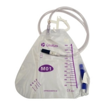 Bolsa Recolectora De Orina Medstar Para Cama 2000 Ml