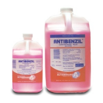 Antiseptico concentrado antibenzil color rojo 1 lt