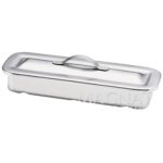 Charola para Catéter e Instrumental con Tapa 219 x 81 x 35 mm