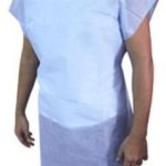 Bata Desechable Amc para Paciente sin Manga paquete con una Pi