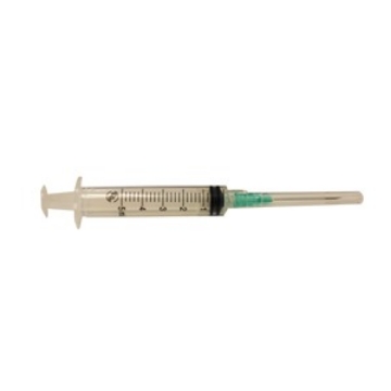 Jeringa Esteril Desechable Dl 5 ml Con Aguja 21x32 mm verde