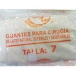 Guantes de Látex Desechable para Cirugía Talla 7.0 (par)