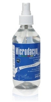 Solucion microdacyn antiseptica y antimicrobiana con atomizador 240 ml