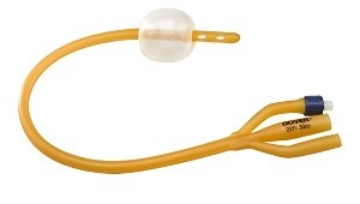 Sonda Foley Medtronic Dover 100% Latex Con Recubrimiento De Hydrogel 20 Fr. Globo 30 Cc 3 Vias