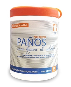 Paños Húmedos Clean Ideas Para Higiene De Adultos Con Hamamelis