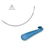 Sutura Atramat Nylon 3-0 Aguja 3/8 reverso 75cm Convencional