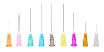 Aguja Hipodermica Nipro 18 g x 38 mm (1 ½") Rosa.