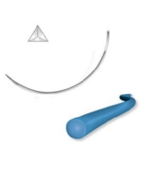Sutura Atramat Nylon 3-0 Aguja 3/8 reverso 45cm Premium