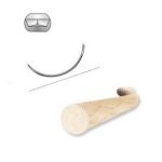 Sutura Atramat PGA Acido Poliglicolico 1-0 aguja 1/2 ahusada 70 -75 cm