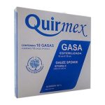 Gasa Esteril Quirmex 10cm x 10cm paquete con 10 pzas.