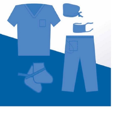 Uniforme Quirurgico Desechable Basico SMS Ambiderm un jgo