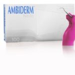 Guante de Nitrilo Soft No Esteril Ambiderm para exploracion Rosa mediano caja c/100 pi